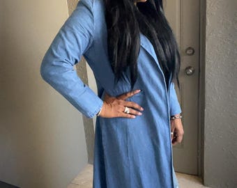 Denim trenchcoat