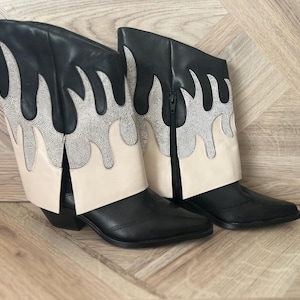 Womens Cowboy Boots Western Cowboy Boots With Comfortable Calf