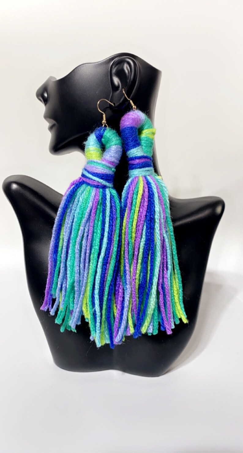 Custom Yarn Earrings Etsy