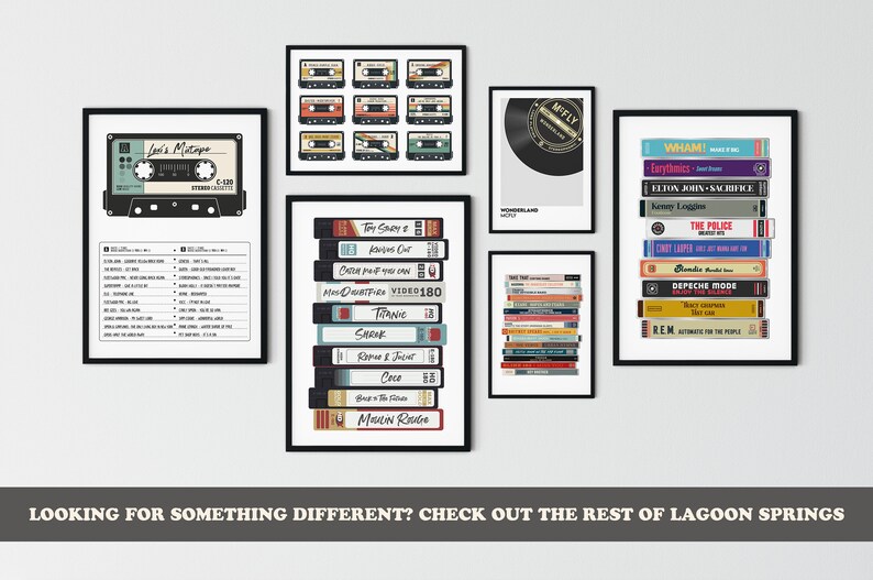 Personalised Vinyl Record Print, Custom music Poster, Add your favourite song print, Retro custom poster image 8