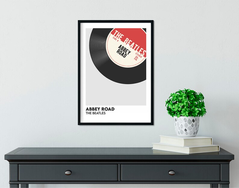 Personalised Vinyl Record Print, Custom music Poster, Add your favourite song print, Retro custom poster Chilli Red