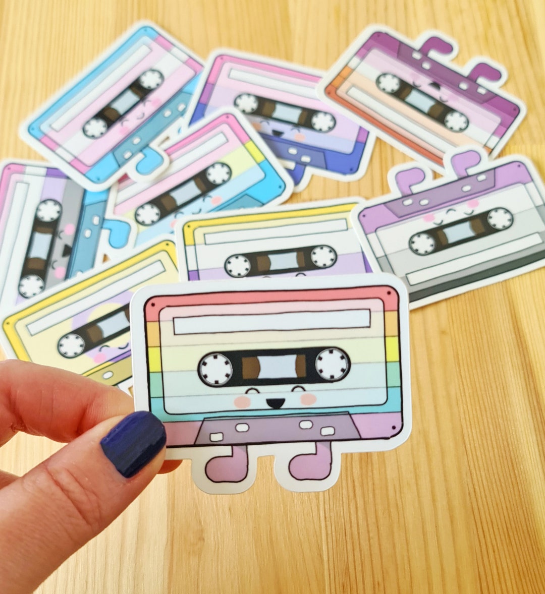 LGBTQ Cassette Tape Sticker, Cassette Sticker, Pride, Vinyl Die Cut
