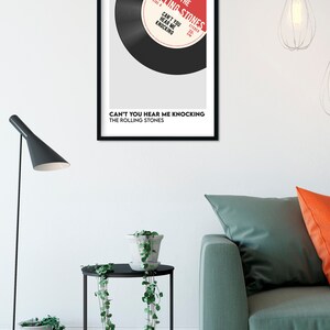 Personalised Vinyl Record Print, Custom music Poster, Add your favourite song print, Retro custom poster image 5