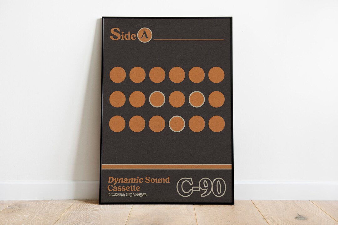 Cassette Tape Print, Retro Poster, Cassette Tape Cover Art, Music Wall ...
