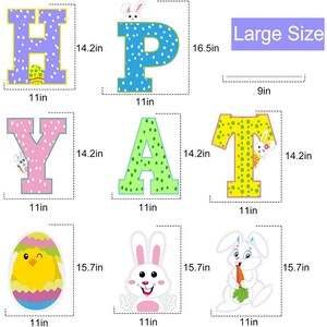 Frohe Ostern Hof Zeichen Outdoor Rasen Dekorationen mit Stakes | Etsy