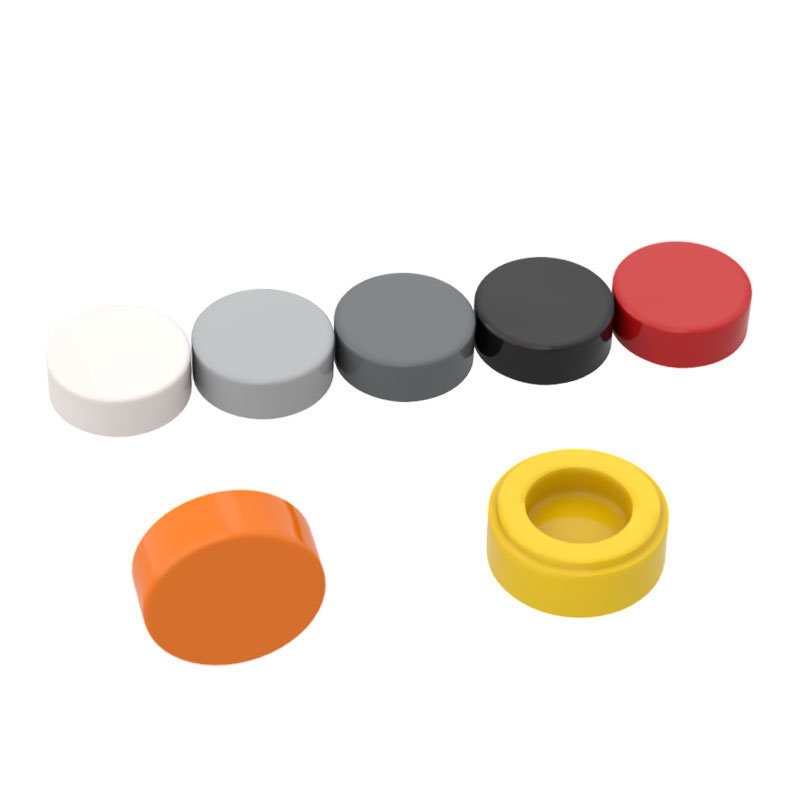 Lego 4 Brown 1x1 round brick block Lego 4 Brown 1x1 round brick block