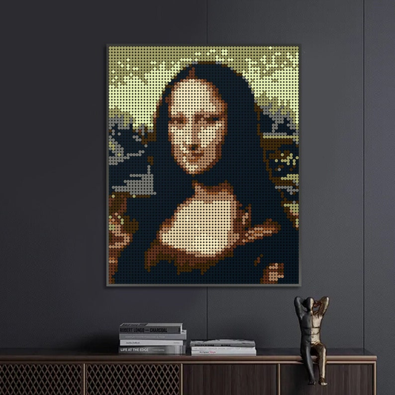 Mona Lisa Pixel Art Easy