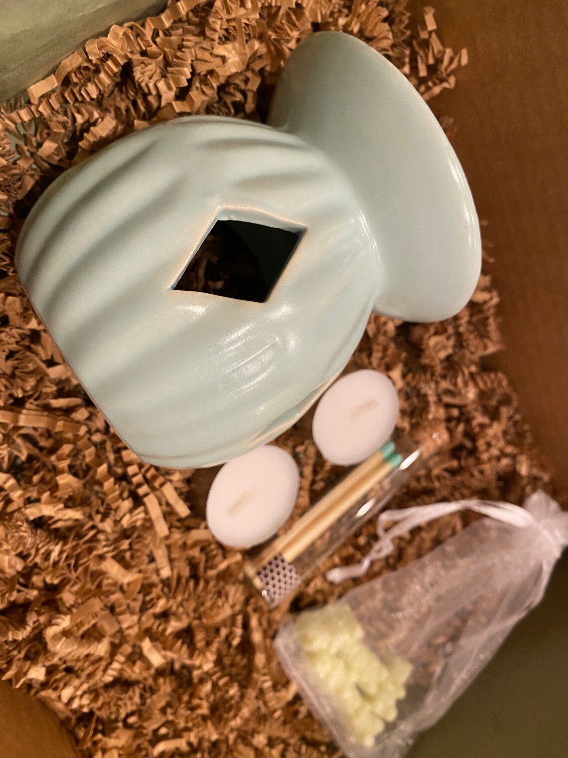 Tea light wax warmer gift set Etsy