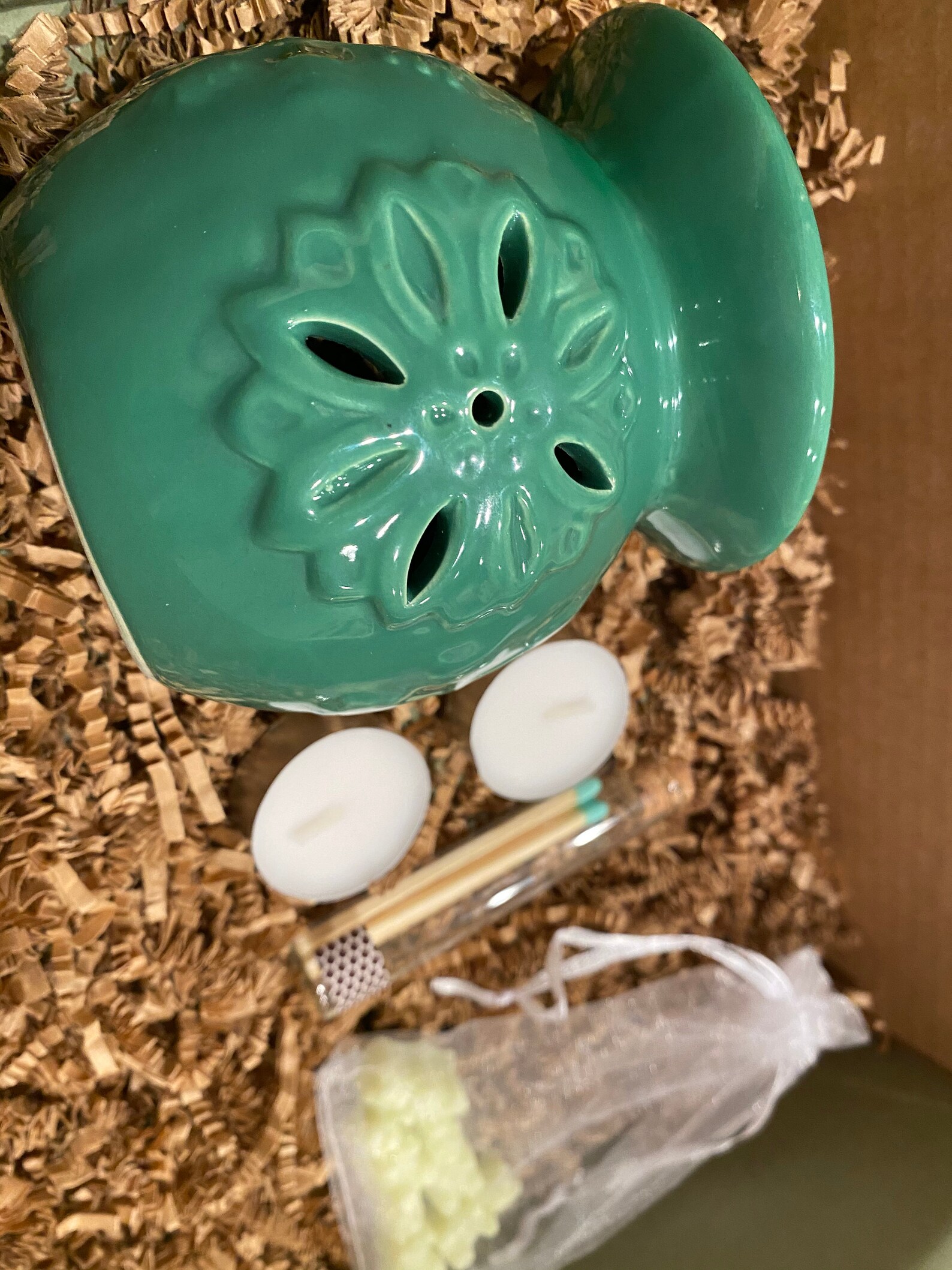 Tea Light Wax Warmer Gift Set Etsy