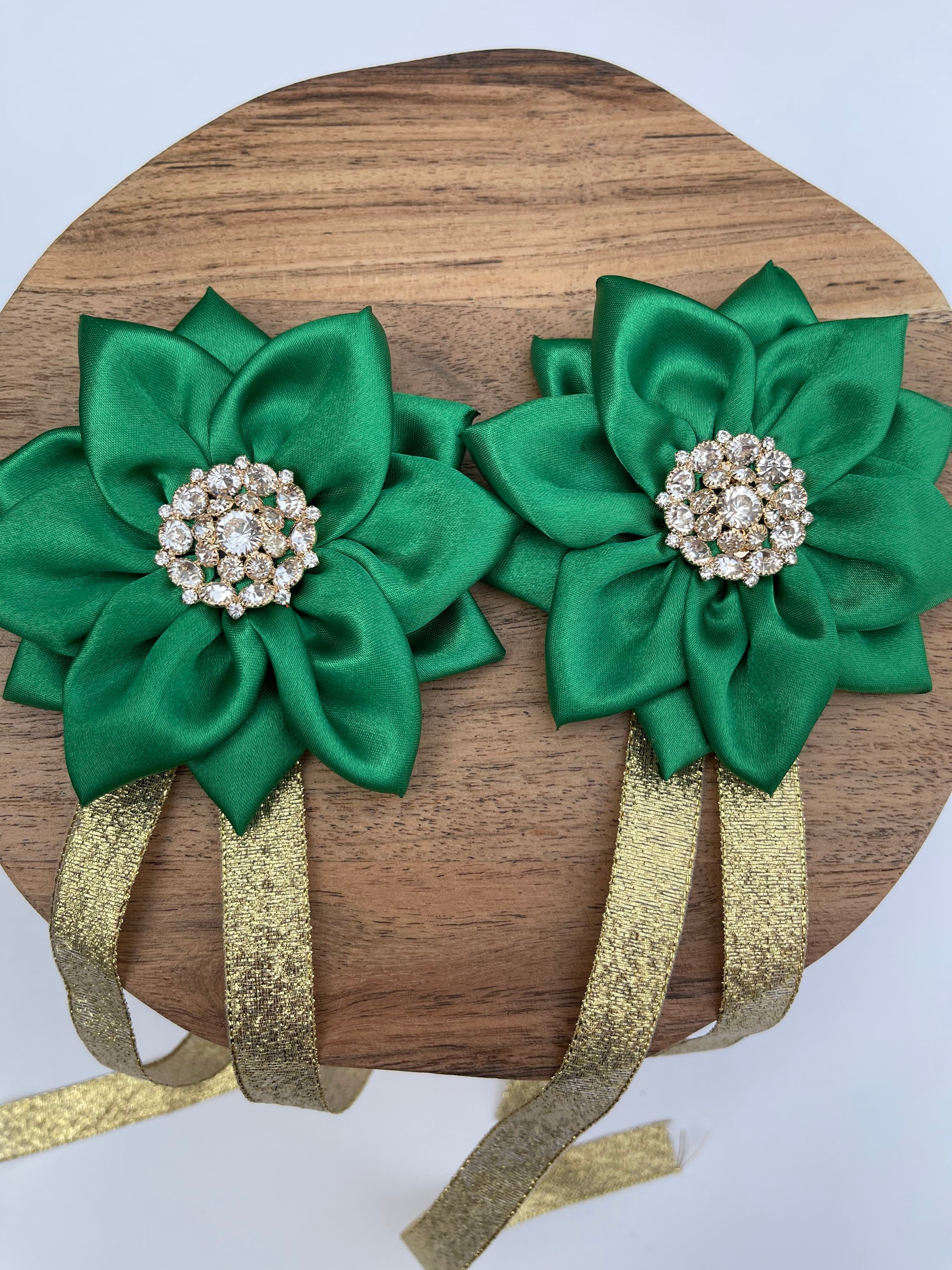 Henna Hand Wraps- Set of 2 Handmade Flowers for Henna Night, Weddings ...