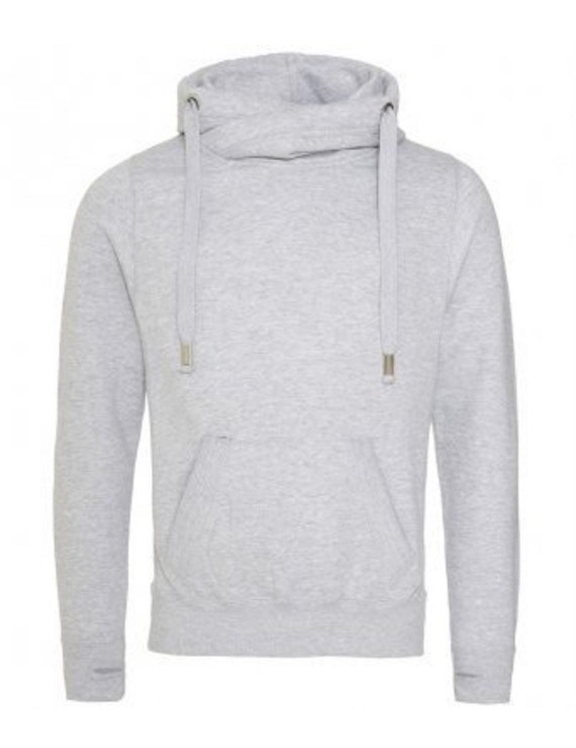 Plain Cross Neck Hoodie Plain Cowl Neck 