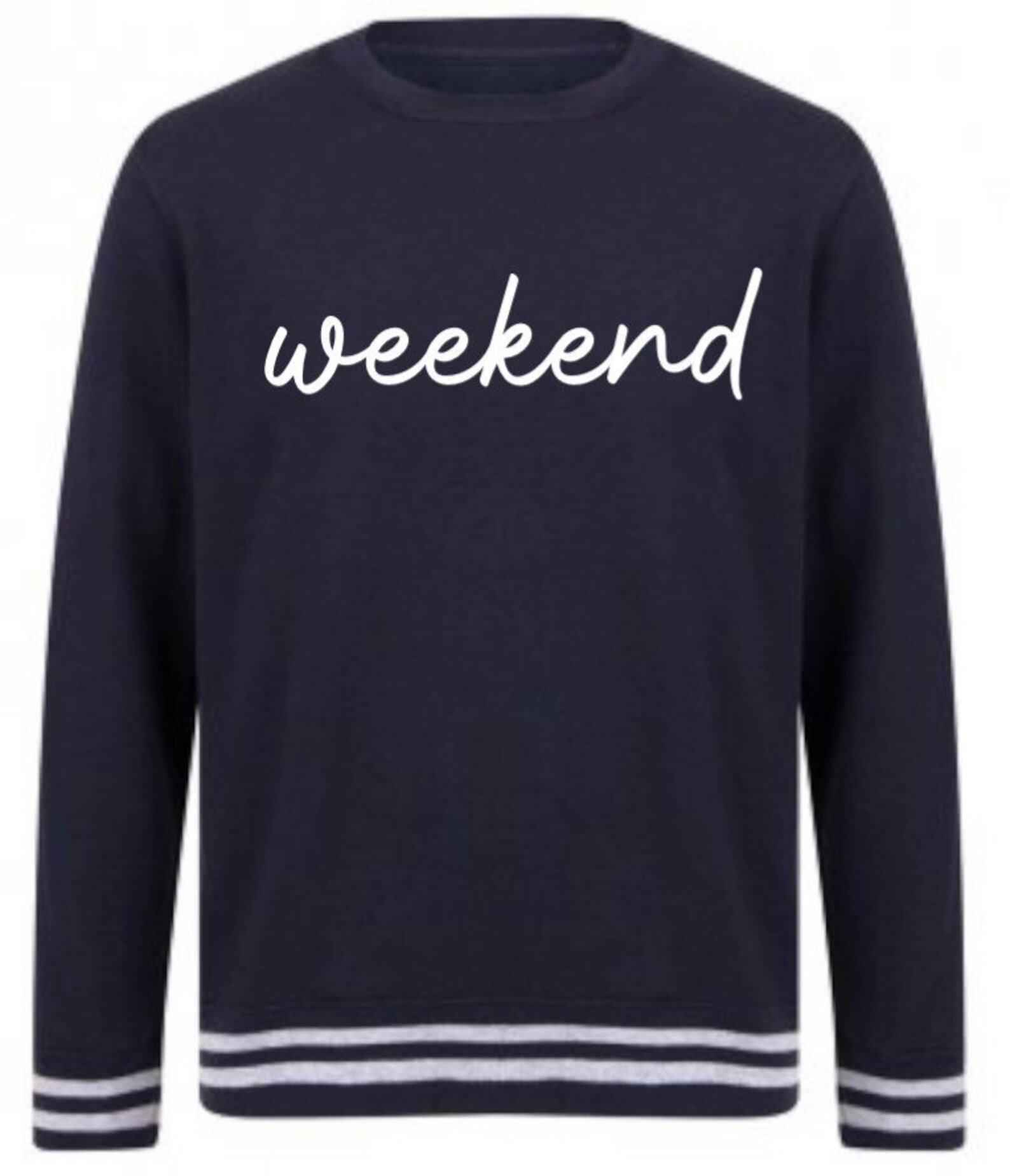 Weekend Sweater Weekend Sweatshirt Womens Sweater Striped | Etsy