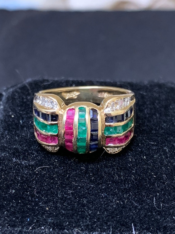 Cocktail Ring, Gemstone Ring, Birthstone Rings, 14