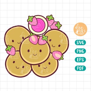 Pancakes SVG Cut File, Cute Pancake, Pancakes Clipart, eps png pdf Instant download