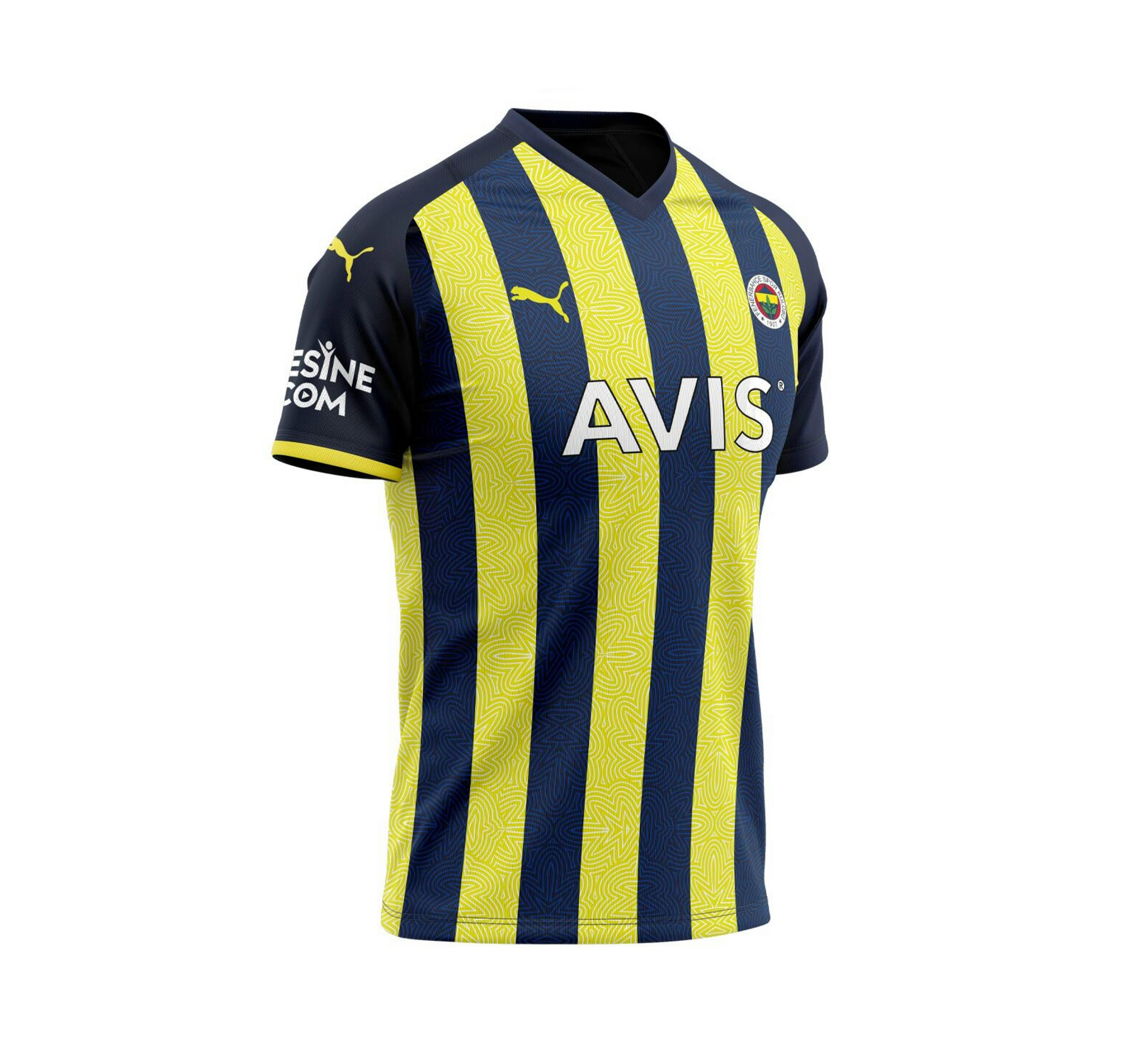 Fenerbahçe 2021-2022 Heimtrikot Fenerbahçe 2021-2022 Heimtrikot