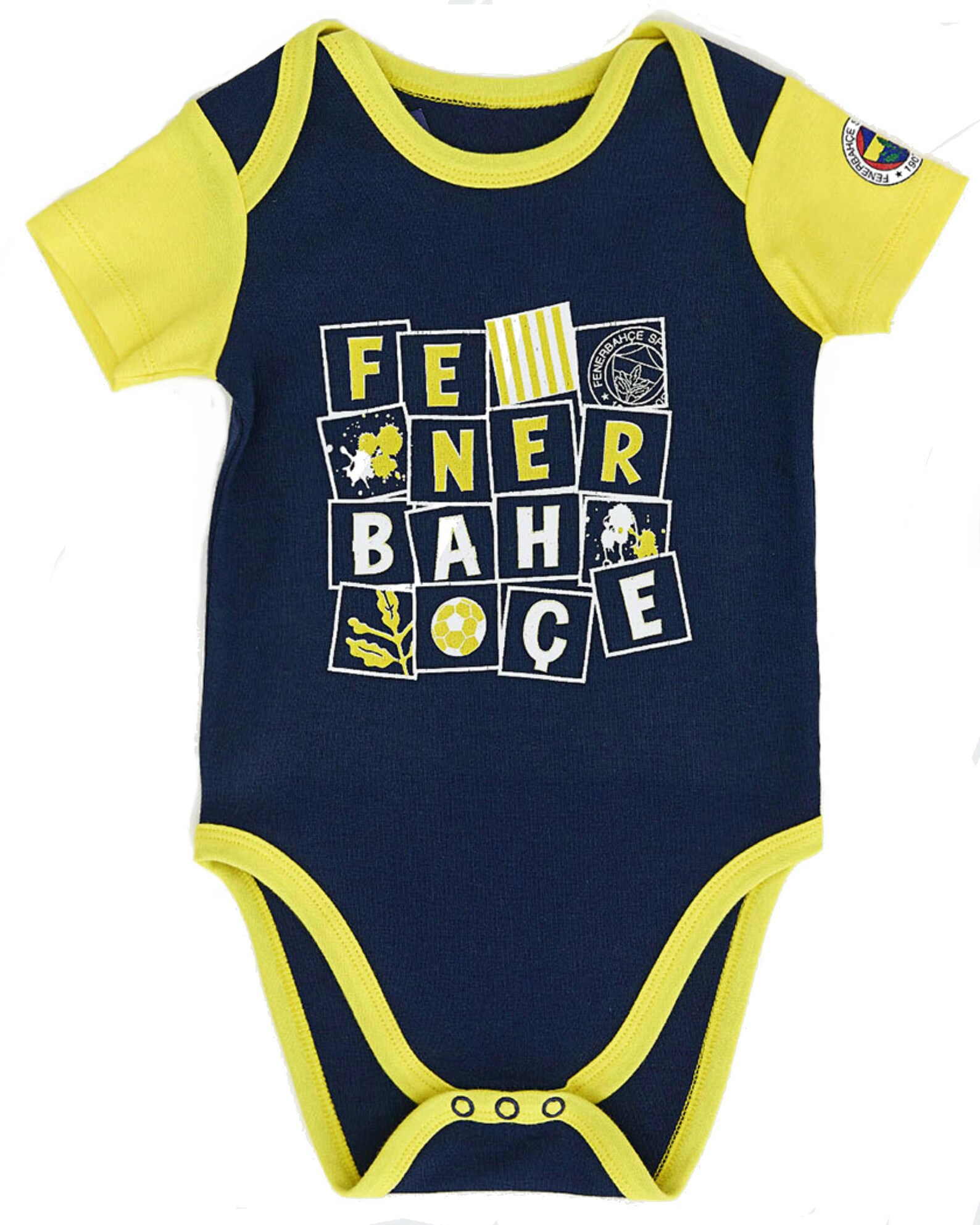 Original Fenerbahce Istanbul Bebek Tulum Body Romper Shirt