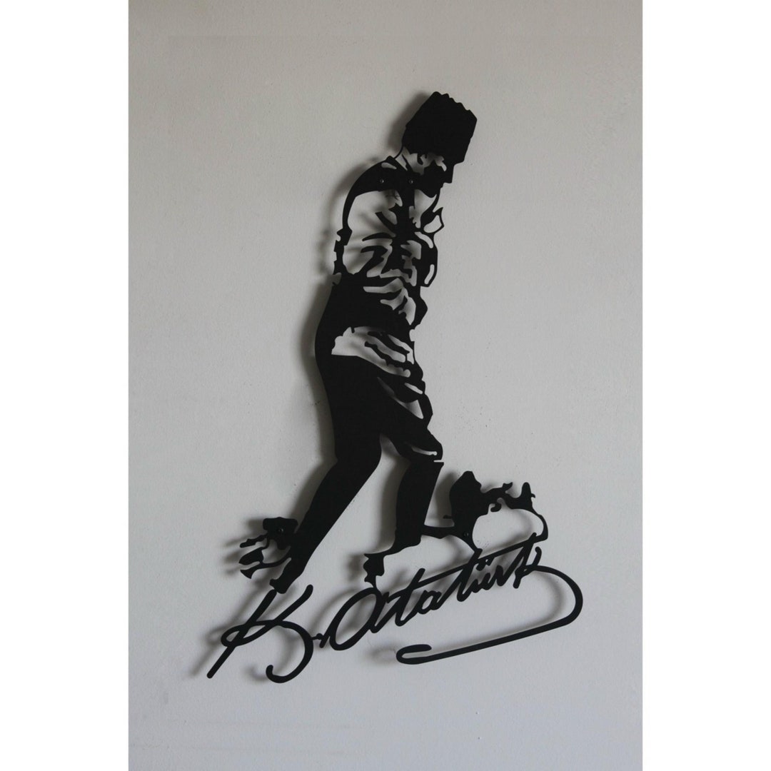 Mustafa Kemal ATAT RK Metal Wall Art 50 X 30 Cm Wall Etsy mustafa-kemal-atat-rk-metal-wall-art-50-x-30-cm-wall-etsy