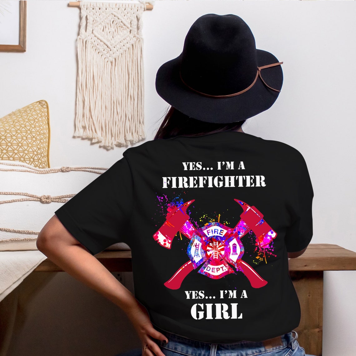 I'm A Firefighter I'm A Girl TShirt Firefighter Girl Etsy