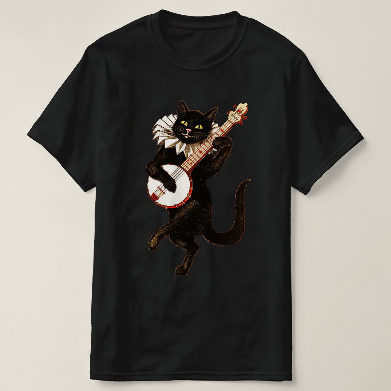 Cat Playing Guitar Shirt Vintage Cat Mexico Cat Play Guitar | Etsy