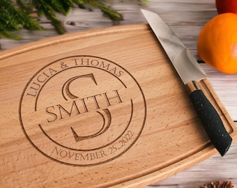 Personalized Cutting Board - Custom Cutting Board, Engraved Cutting Board, Wedding Gift,  Cutting Boards for Moms & Dads, Anniversary Gift