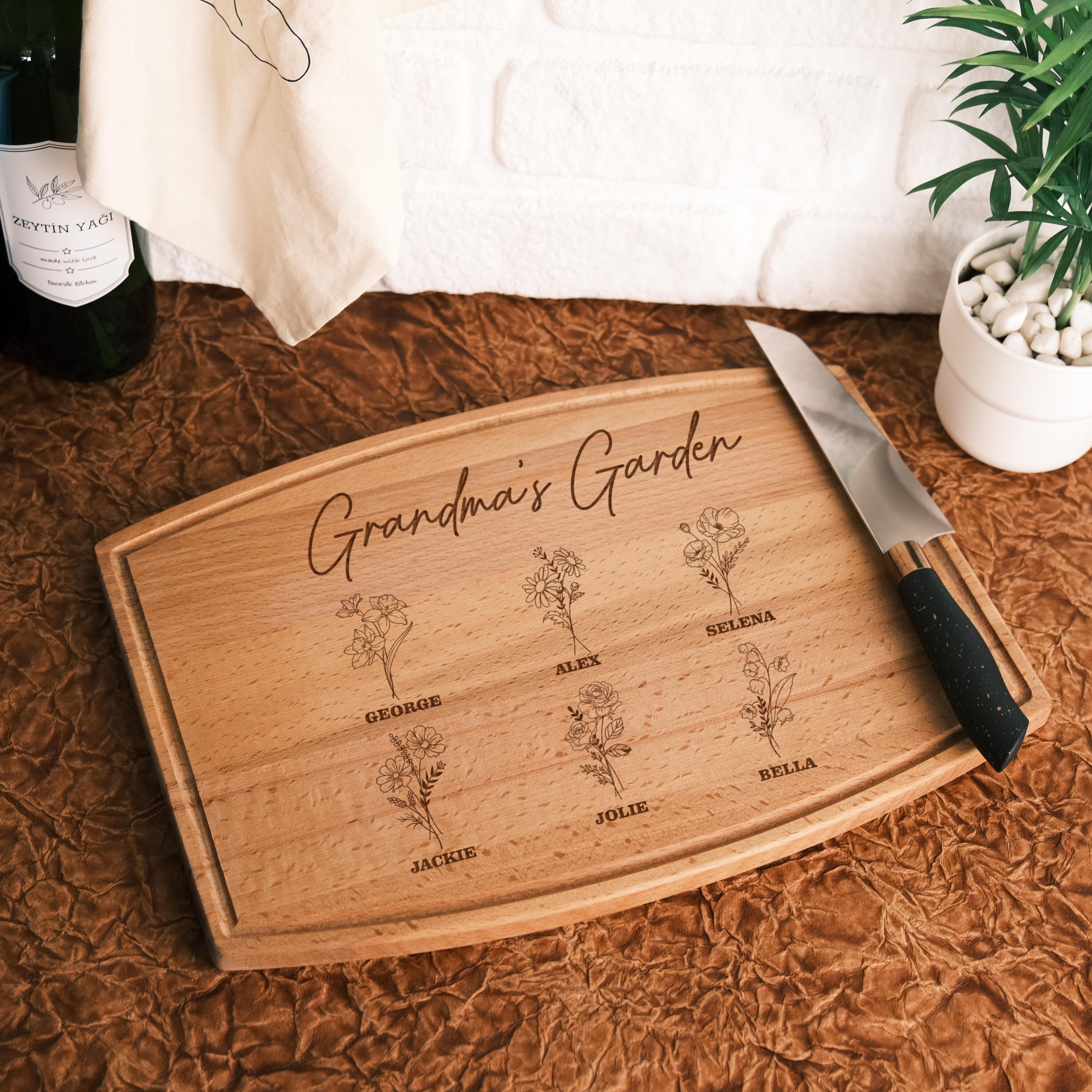 Chopping Board, Bamboo Cutting Board, Engraving Cutting Board, To My  Grandma Cutting Board, Birthday Gifts, Chrismas Gifts, Halloween Gifts For  Your Grandma, Kitchen Accessaries - Temu