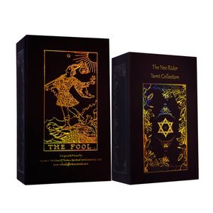 The Neo Rider Tarot Collection - The Shadow Deck , 78 Tarot Decks + Booklet, Holographic Tarot Decks For Reading and Learning