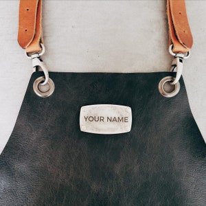 World Express Shipping - Customized Leather Apron with Name | Custom Leather Apron | Premium Quality Luxury BBQ Apron | Luxury Gift for Man