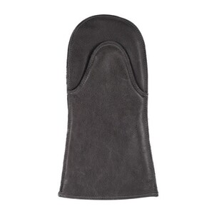 Premium Quality Buffalo Leather Oven Mitt for use with Oven, Stove, Fireplace or BBQ. This Luxury Leather Gift for men is made in Holland. Gray