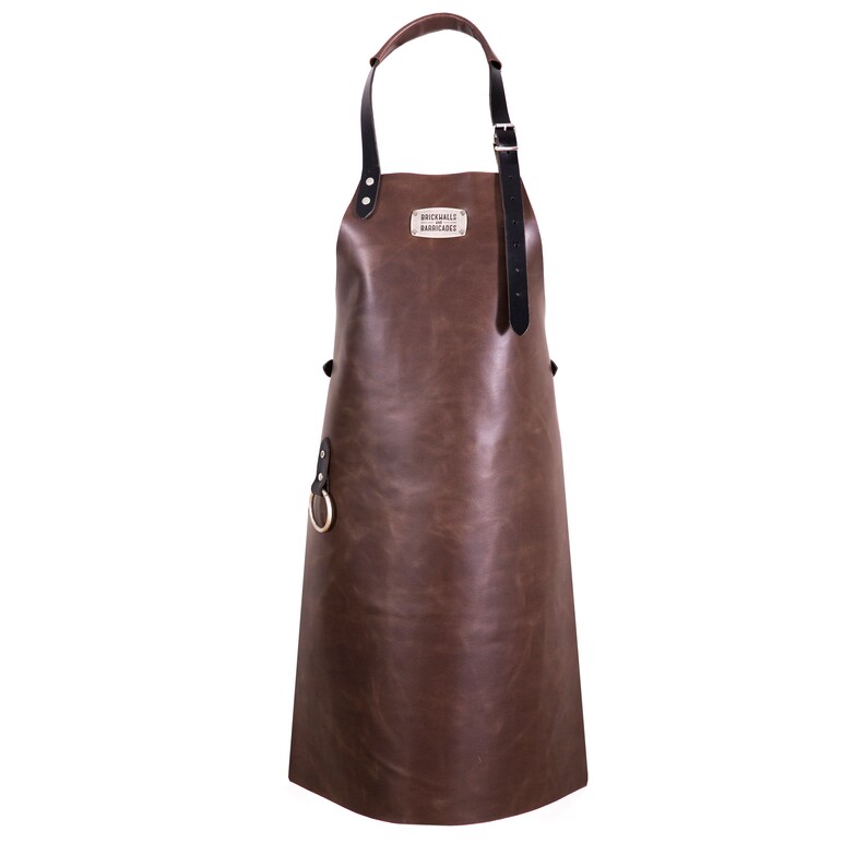 Luxury Genuine Leather BBQ Apron That Keeps You Looking Hot at Etsy