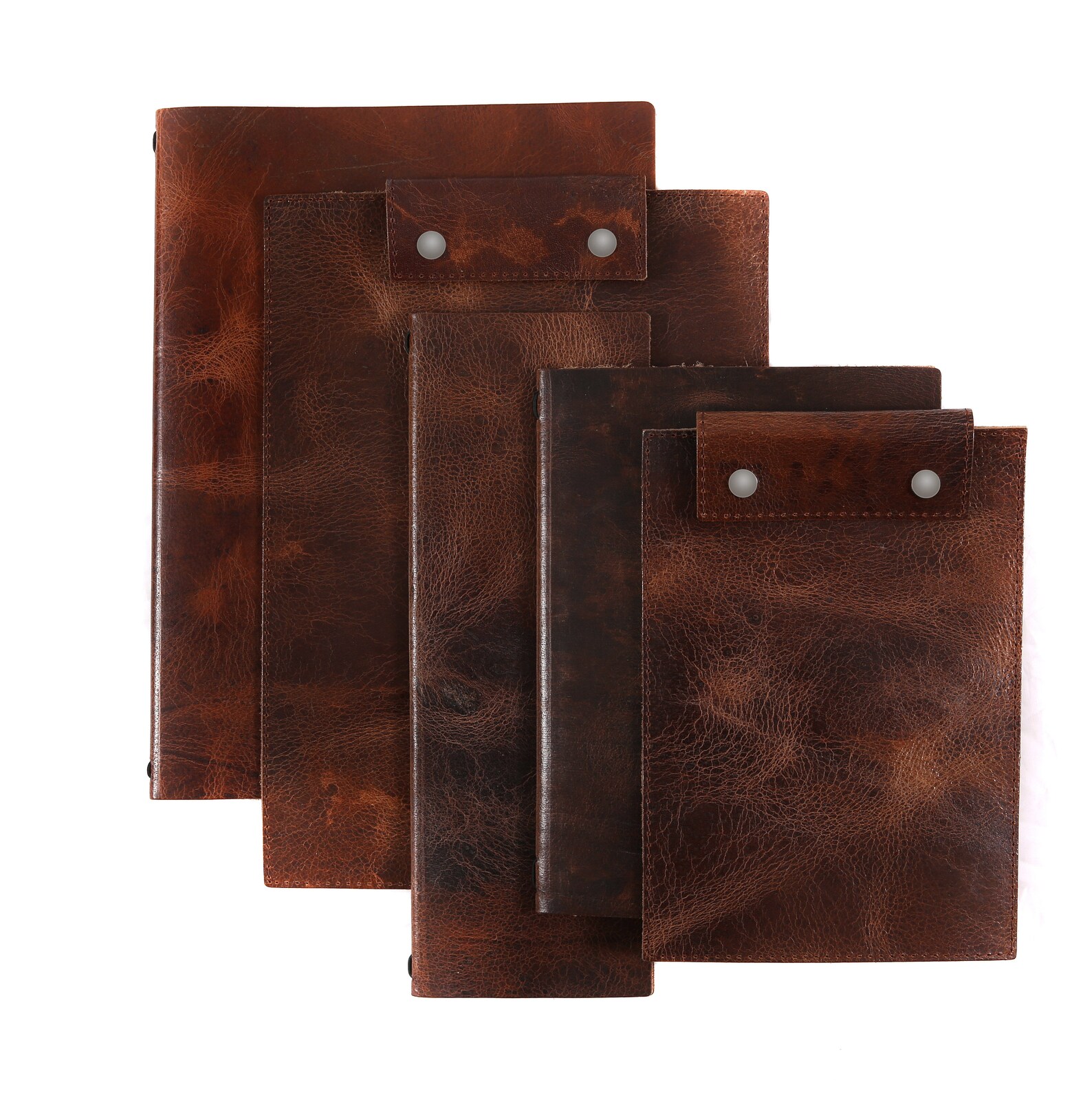 2 Pcs Luxury Leather Menu Holders Set A4 and A5. Thick and Heavy Premium Quality for Home