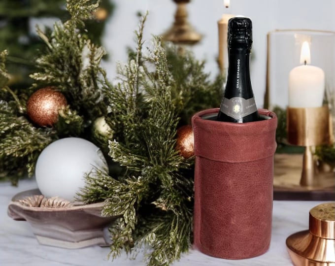 John Legend Creator Collab - Refroidisseur à vin en cuir fabriqué à la main - 2 variantes de couleurs élégantes - Tannage durable