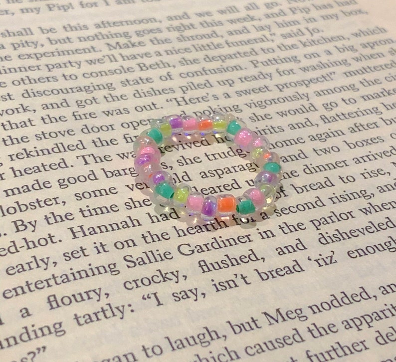Pastel Beaded Ring