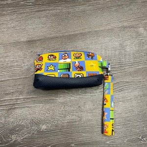 Mario inspired wristlet