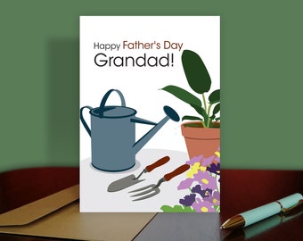 Father's Day Gardening card for Grandad