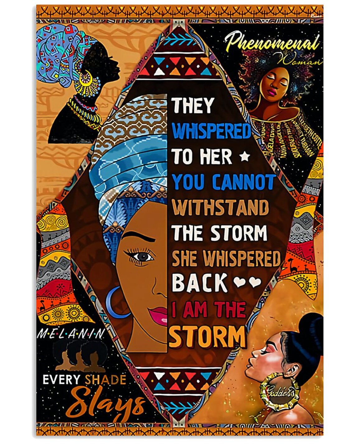 Phenomenal Woman giftwall decor wall art Poster | Etsy