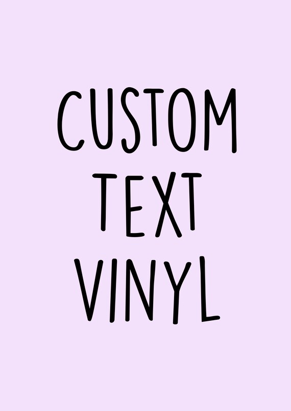 Custom Vinyl Sticker Name Decal Personalized Name Vinyl Etsy