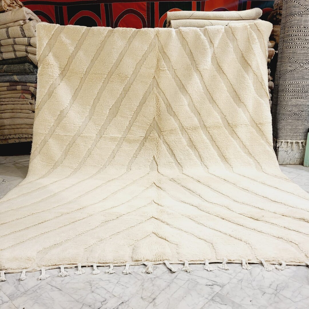 Handmade Wool Berber Carpet Moroccan Wool Rug Berber Style Etsy