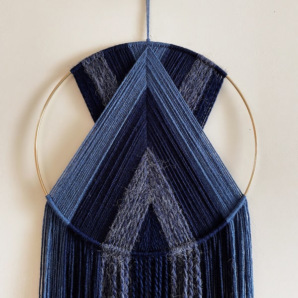 Navy Blue Wall Decor Etsy