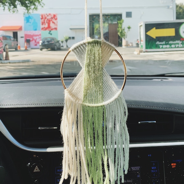 Macrame Car Hanging / Rearview Mirror Decor