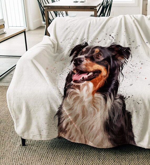 etsy personalized dog blankets