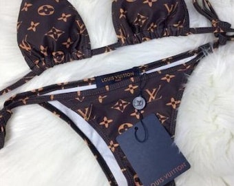 louis vuitton bikini etsy