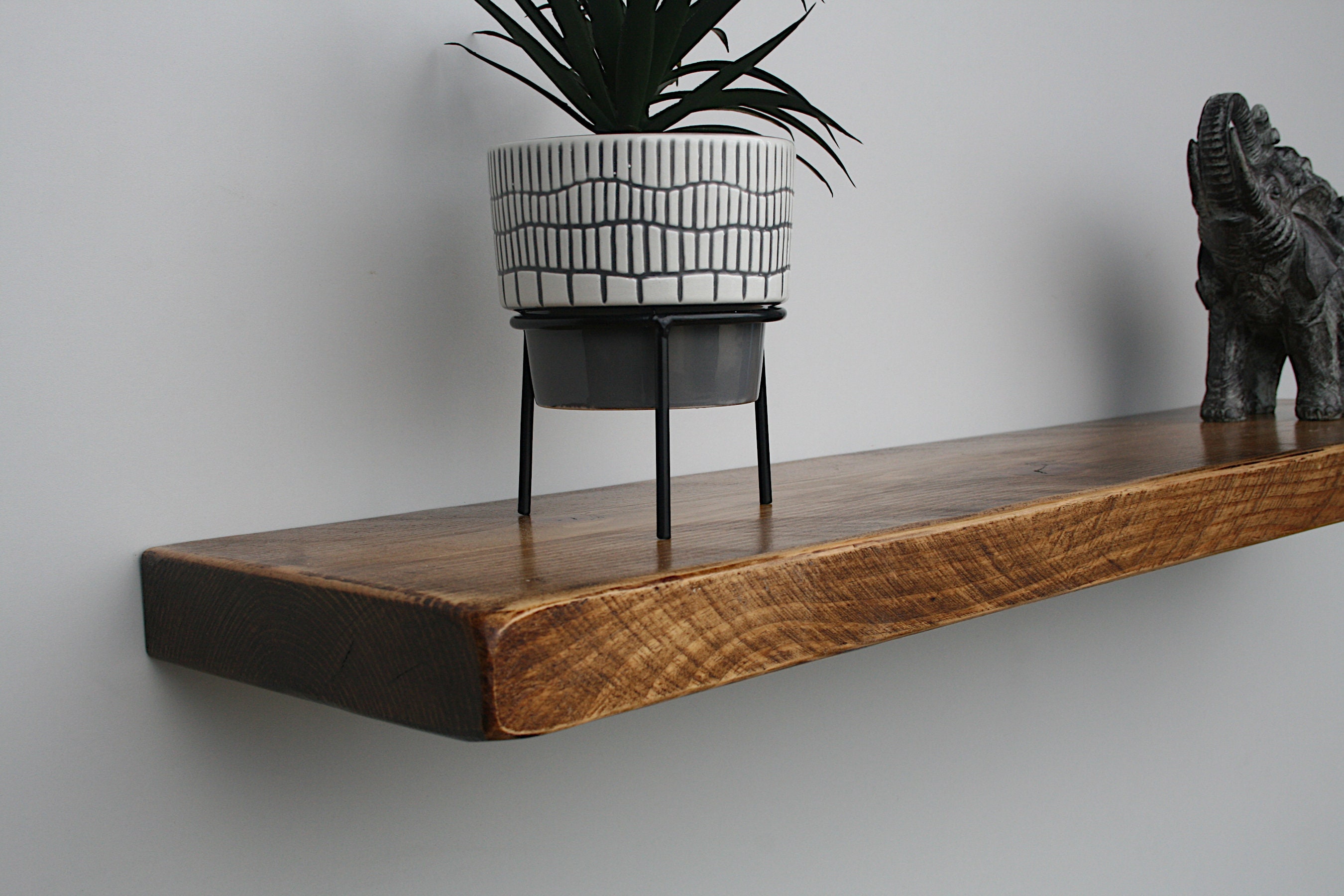 Unique rustic floating wall shelves full of character and Etsy