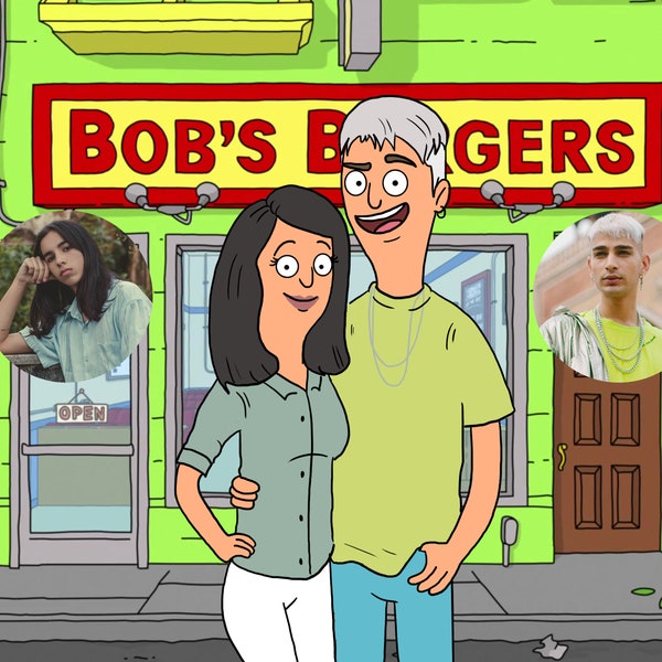 Custom Personalized Bob's Burgers style digital portrait. Great birthday, Christmas and holidays, anniversary, weddings! LGBTQ Friendly