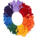 Chakra Macrame Handmade Rainbow Wheel Wreath Painters - Etsy