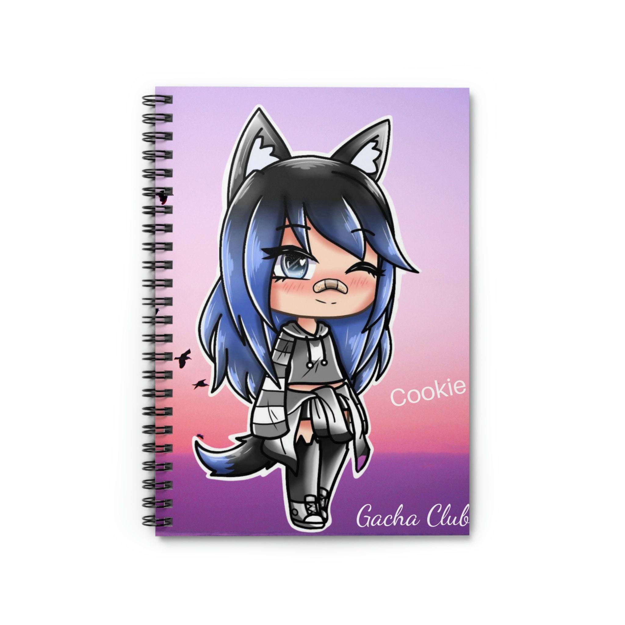 Cookie Gacha Life Spiral Notebook Ruled Line 