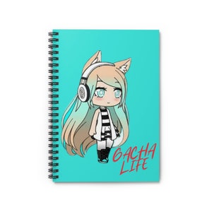 Cookie Gacha Life Spiral Notebook Ruled Line 