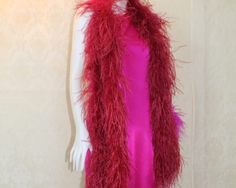 Ostrich Feather Boa 6 ply, 74" long, Custom made colors