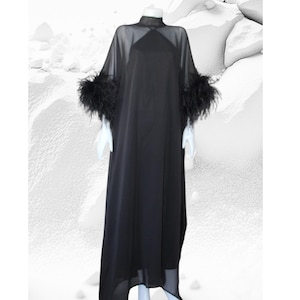 sheer midi kaftan dress Ostuni Sheer Silk Kaftan Dress