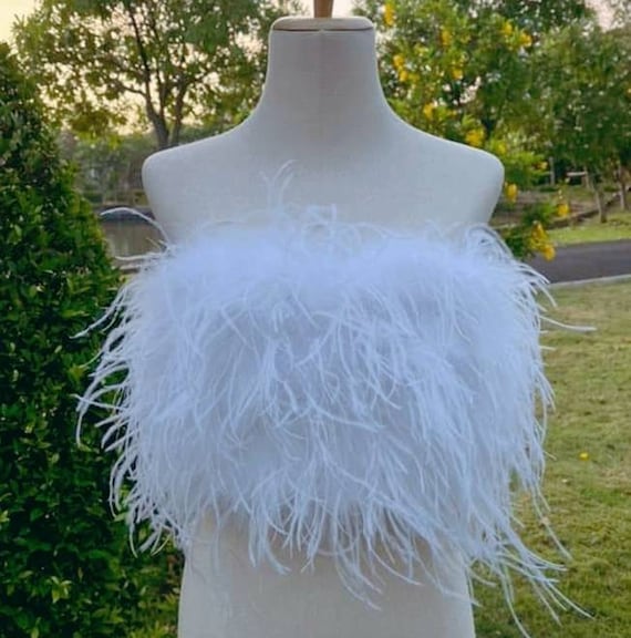 White Fur & Mink Crop Top vestido de graduación ropa de - Etsy México White Fur & Mink Crop Top vestido de graduación ropa de - Etsy México