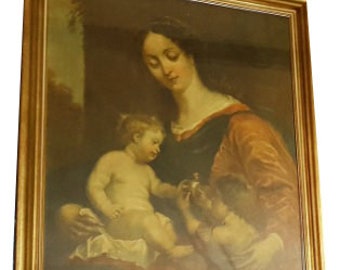 Mother and child Antique Home  Art Wall Decor